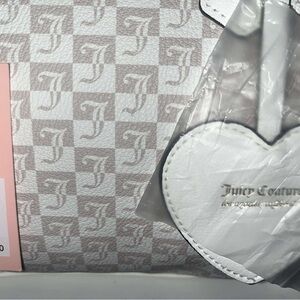 Juicy Couture Checkered Bag with Heart Tag
